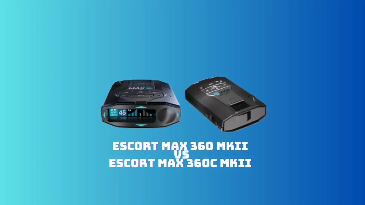 Escort MAX 360 MKII vs Escort MAX 360c MKII main